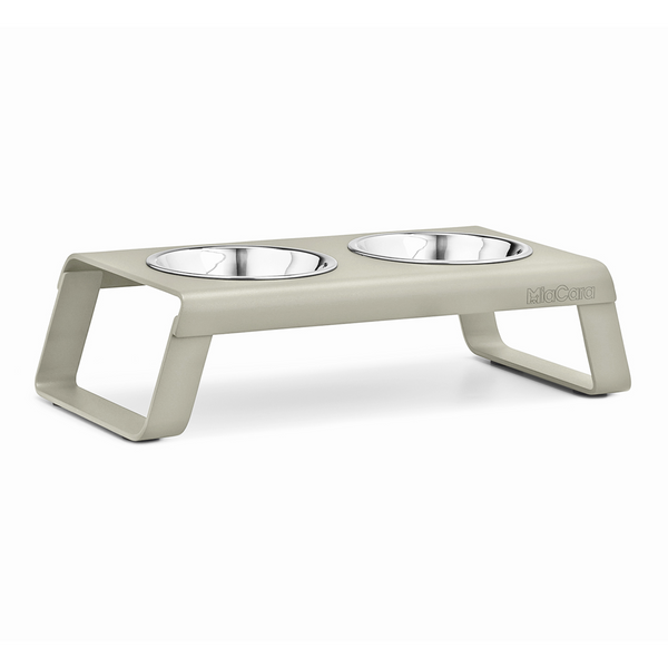 MiaCara Desco Cat Feeder | Shop Elevated Bowls for Cats / White